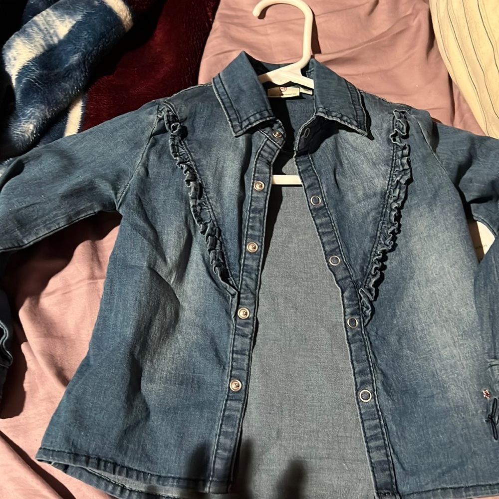 3t jean shirt nwt